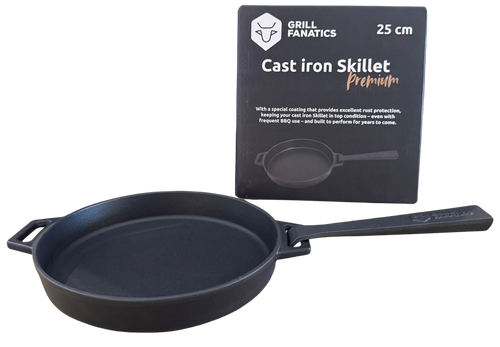 Grill Fanatics Gietijzeren skillet Ø25cm met afneembaar handvat