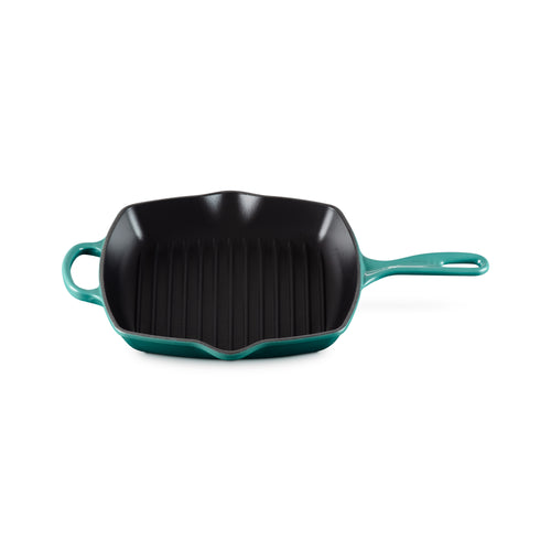 Le Creuset Grillpan Vierkant 26x26cm Grillit® 'Bleu Riviera'