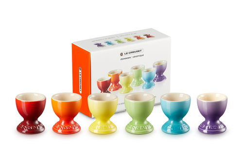 Le Creuset Eierdopjes 6st. 'Rainbow'