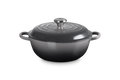 Le Creuset Marmite Braadpan Hoge deksel Signature 'Flint' Ø26cm / 4.1L