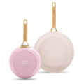 Greenpan Koekenpannenset 20/26cm 'Padova Blush Pink'