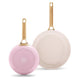 Greenpan Koekenpannenset 20/26cm 'Padova Blush Pink'