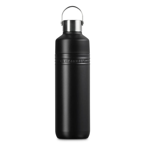 Le Creuset Drinkfles Groot 1L Mat Zwart 'On The Go'