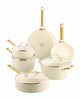 Pannenset 10-delig 'Padova Cream White'