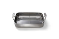 Skottsberg Braadslede met rek 35x25cm 'Stainless steel'