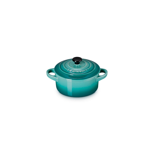 Le Creuset Mini-Braadpan / Voorraadpot 'Bleu Riviera'
