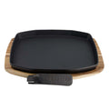 Sizzling Plate & Holder Cast Iron 24x32 cm The Bastard