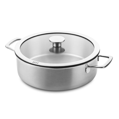 DUCQ Hapjespan Ø26cm / 4L Downdraft 'RVS'