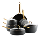 Greenpan Pannenset 10-delig 'Padova Reserve Zwart'