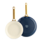 Greenpan Koekenpannenset 20/26cm 'Padova Oxford Blue'