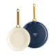 Greenpan Koekenpannenset 20/26cm 'Padova Oxford Blue'