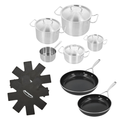 Demeyere 7-delige Pannenset 'Classic Pro 3' | Met Demeyere 'Alu Pro 5 Ceraforce' Pannen