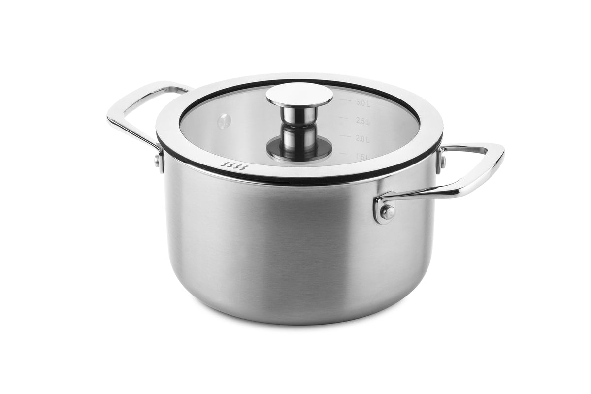 Kookpan 3-ply Ø20cm / 3L Downdraft - 0