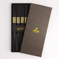 Eetstokjes 'Square Black' set van 5