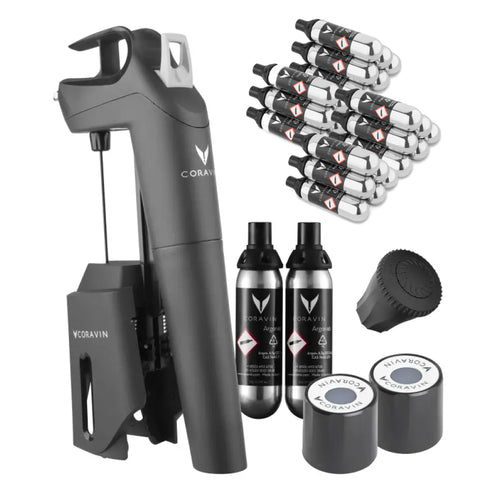 Coravin Timeless Three+ Wijnbewaarsysteem + 24 Pure Capsules