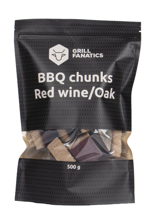 Grill Fanatics BBQ Chunks Rode Wijn / Eiken 500gr