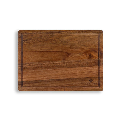 SOPHIOR Snijplank van Acaciahout met sapgeul 35x25x2,5cm