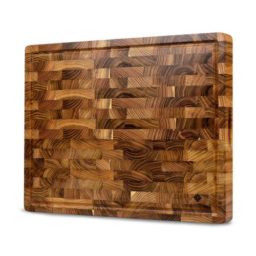 SOPHIOR Hakblok Teakhout met sapgeul 45x35x4cm