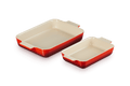 Le Creuset Ovenschalen Set van 2 'Kersenrood'  25 & 32cm