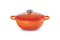 Le Creuset Marmite Braadpan Signature Zwart Interieur 'Oranjerood' Ø24cm / 3.1L