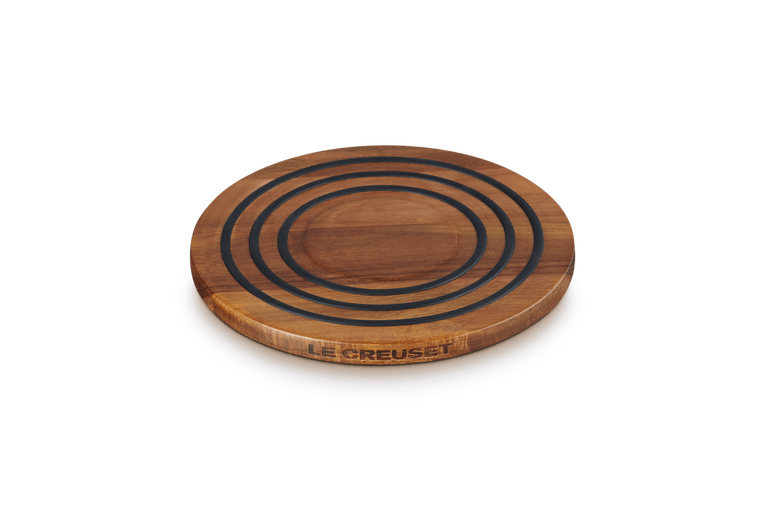 Le Creuset Magnetische Onderzetter 'Acacia Hout'