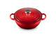 Le Creuset Marmite Braadpan Signature Zwart Interieur 'Kersenrood' Ø24cm / 3.1L