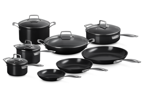 Le Creuset Pannenset 8-delig Essential 'Ceramic Non-stick'