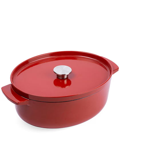 KitchenAid Gietijzeren Braadpan Ovaal Ø30cm / 5.6L 'Empire Red'