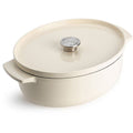 KitchenAid Gietijzeren Braadpan Ovaal Ø30cm / 5.6L 'Cream'