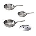 'Stainless Steel' Pannenset 4-delig