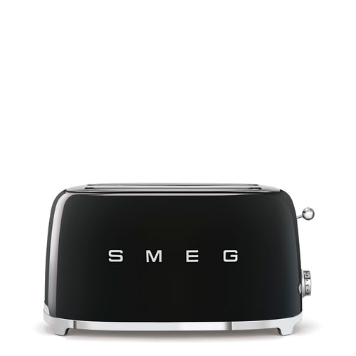 Smeg Broodrooster 2x4 'Zwart' TSF02BLEU