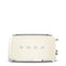 Smeg Broodrooster 2x4 'Creme' TSF02CREU