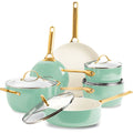 Greenpan Pannenset 10-delig 'Padova Mint Green'