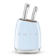 SMEG Messenblok met 6 messen 'Pastelblauw' KBSF02PB