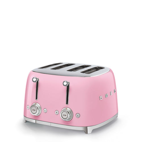 Smeg Broodrooster 4x4 'Roze' TSF03PKEU