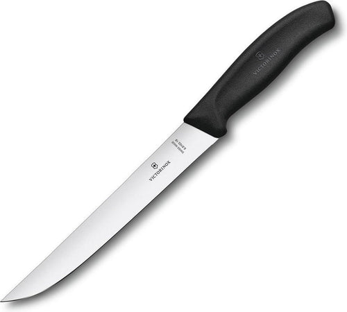 Victorinox Vleesmes 18cm 'Swiss Classic Zwart'