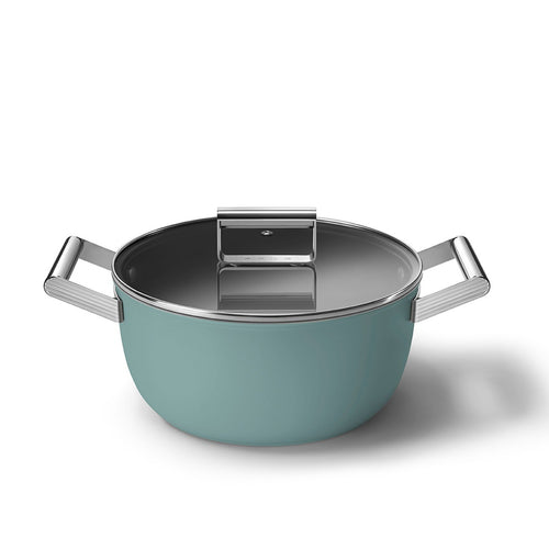 Smeg Braadpan Keramisch Ø24cm / 4.8L 'Emerald Green'