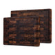 SOPHIOR Snijplankenset Walnoot – met Sapgeul en Handvaten – 42×35×2,5 cm & 35×25×2,5 cm