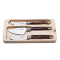 Laguiole Style de Vie Kaasmessenset 3-delig Dark Wood Premium