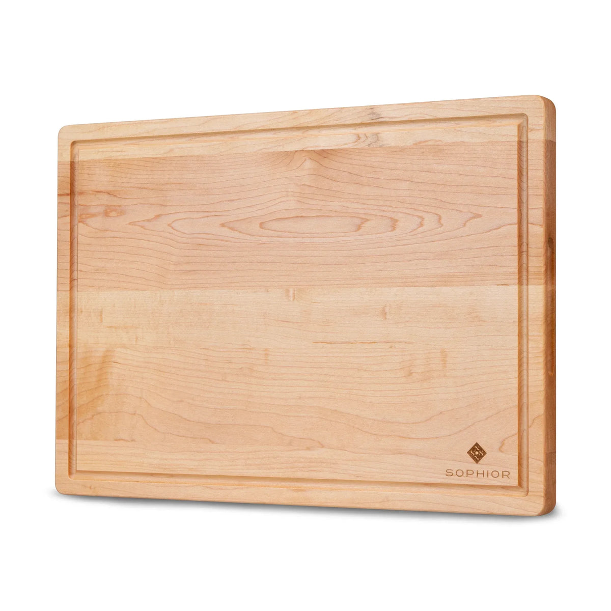 SOPHIOR Snijplank van Esdoornhout met sapgeul - Groot 42x30x2,5cm