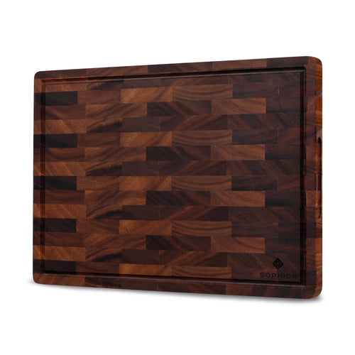 SOPHIOR Snijplank Walnoot Groot 42x30x2,5cm met Sapgeul