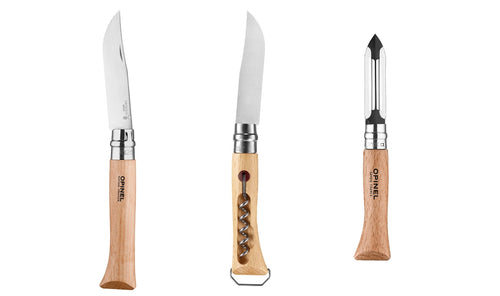Opinel Outdoor Set Zakmes, kurkentrekker en flesopener 'Nomade'