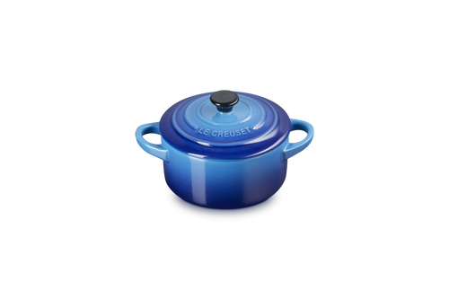 Le Creuset Mini-Braadpan / Voorraadpot Ø10cm / 0,25L 'Azure'