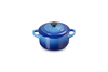 Le Creuset Mini-Braadpan / Voorraadpot Ø10cm / 0,25L 'Azure'