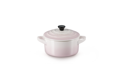 Le Creuset Mini-Braadpan / Voorraadpot Ø10cm / 0,25L 'Shell Pink'