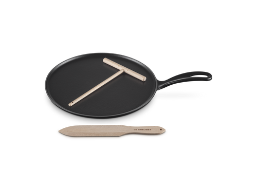 Le Creuset Pannenkoekenpan Gietijzer 'Mat Zwart' Ø27cm