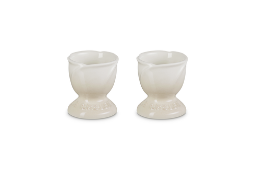 Le Creuset 2 Eierdopjes Jardin 'Meringue'