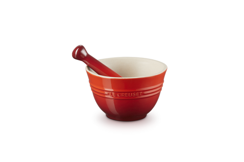 Le Creuset Vijzel & stamper 0,3L 'Kersenrood'