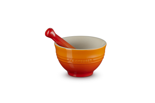 Le Creuset Vijzel & stamper 0,3L 'Oranjerood'