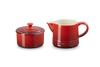 Le Creuset Melk- en Suikerset Signature 'Kersenrood'